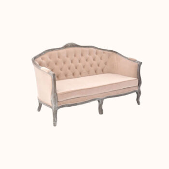 Cream veltel sofa