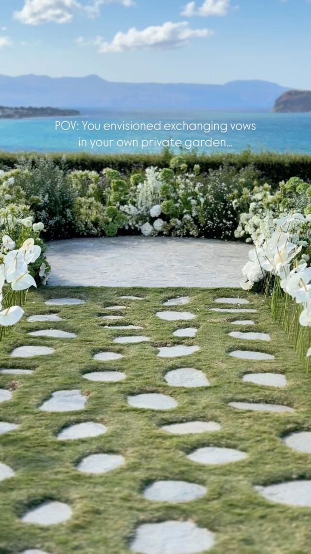 POV: You envisioned exchanging vows in your own private garden, surrounded by lush florals, with the sea stretching endlessly before you and the golden sunset casting its glow over your perfect moment… 

Venue: @seaview_wedding_venue 
Floral Design: @enkipo_flower_creations 
Content Creator: @thesocialbouquet.gr 
Wedding Planner: @behappy_agency 

#WeddingInspiration #RomanticWeddings #SeasideWeddings #LuxuryWeddings #WeddingFlowers #FloralDesign #DreamyBlooms #ElegantFlorals #BridalBouquet #CeremonyDecor #WeddingArch #VenueWithAView #SeasideCeremony #GreekWedding #SeaviewWeddingVenue #SeaviewWeddingVenueChania #SeaviewVenueCrete #SeaviewVenueChania #TopFloristsCrete #TopFloristsGreece #TopFloristsChania #LuxuryFloralDesign #WeddingFloristCrete #WeddingFloristGreece #ElegantWeddingFlowers #BespokeFloralDesign